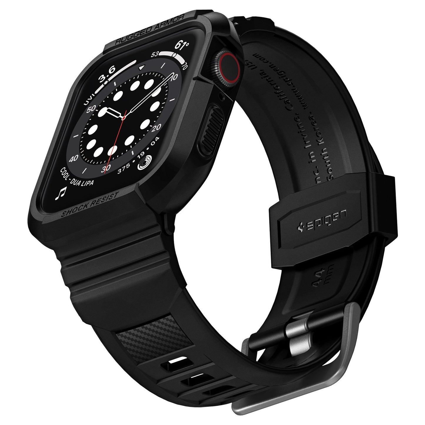 Spigen Rugged Armor Pro, black - Apple Watch 45mm/44mm