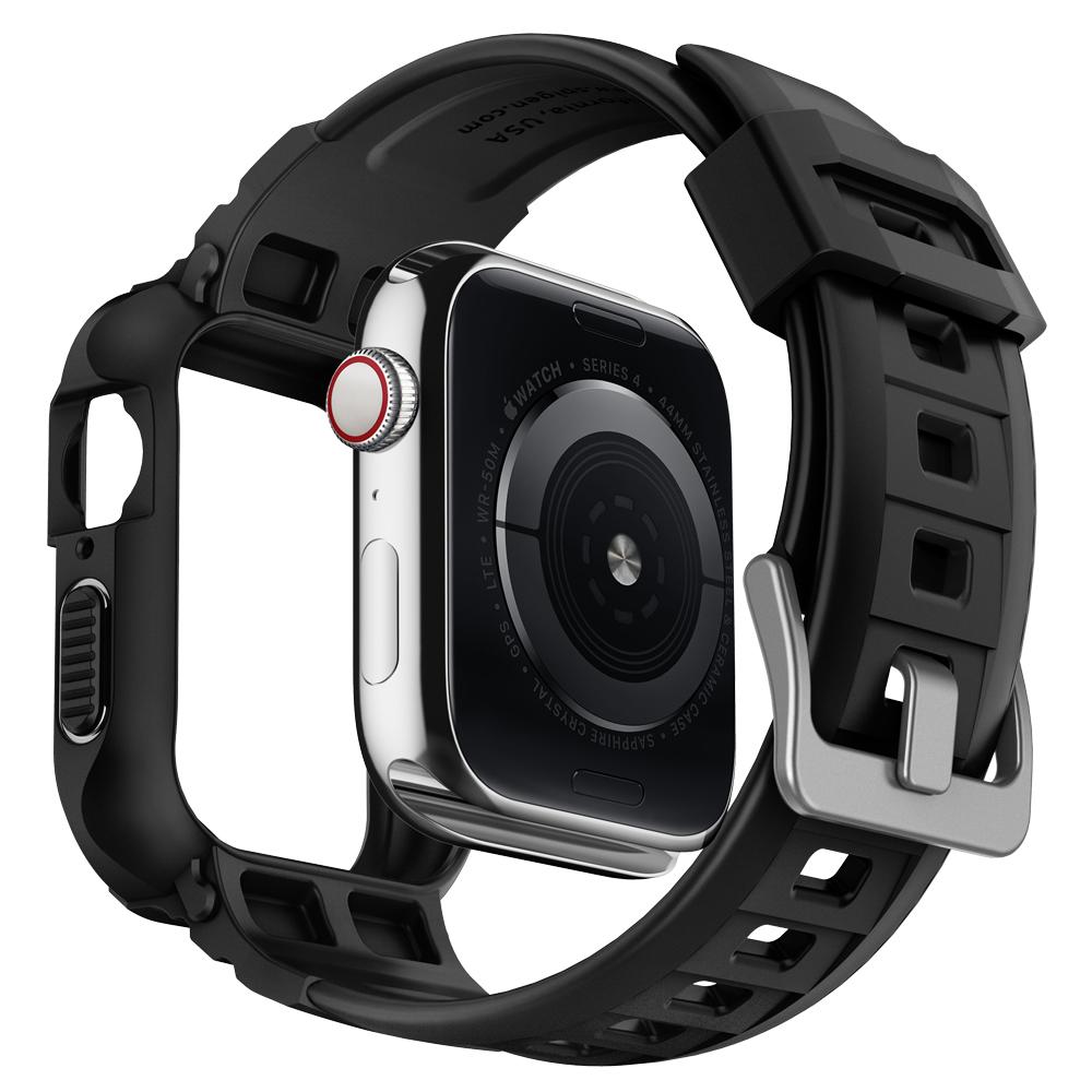 Spigen Rugged Armor Pro, black - Apple Watch 45mm/44mm