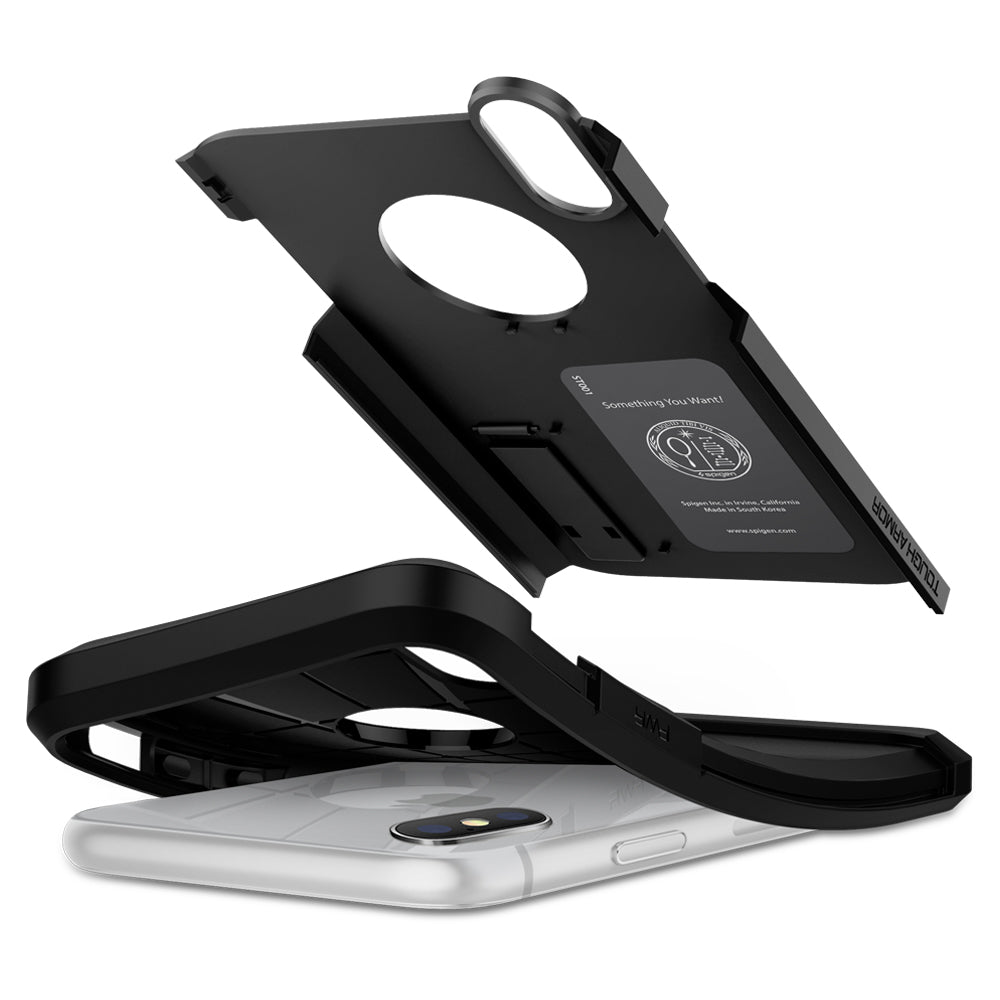 Spigen Tough Armor, black - iPhone XR
