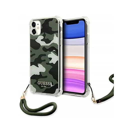 Guess Hülle GUHCN61KSARKA Khaki Hardcase - iPhone 11/XR