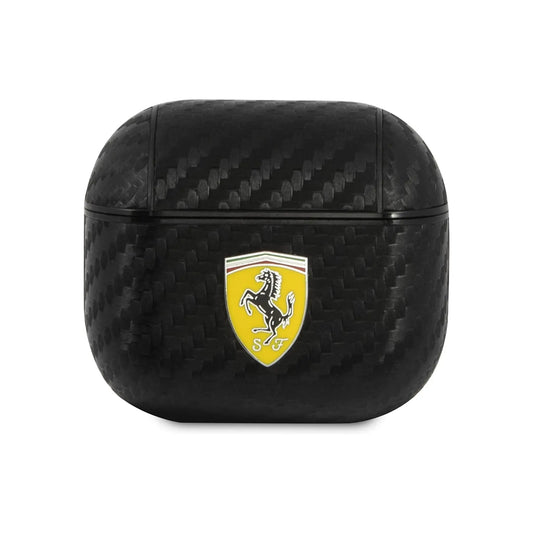 Ferrari Hülle FESA3CABK On Track Polyurethan Carbon Schwarz – AirPods 3