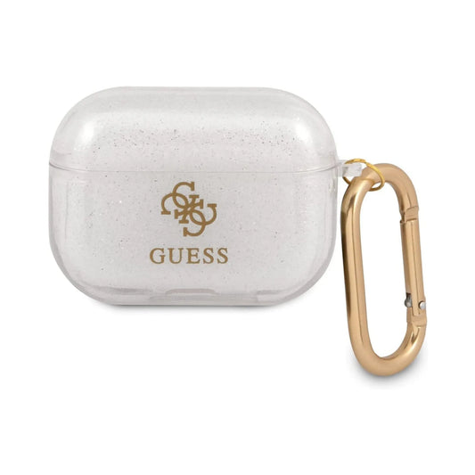 Guess GUAPUCG4GT AirPods Pro Hülle Glitter Collection Transparent