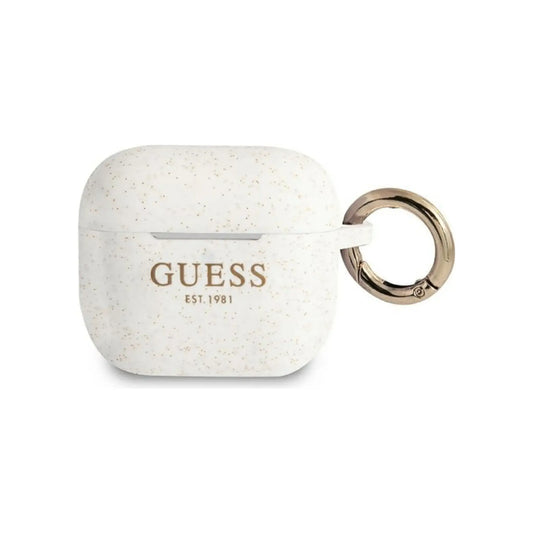 Guess Hülle Glitter Collection Weiß - AirPods 3