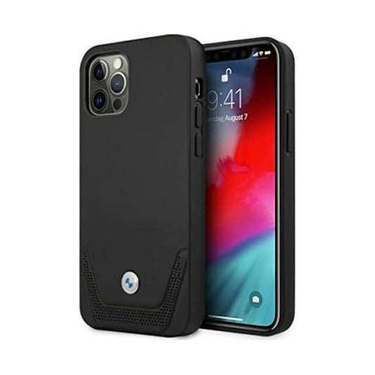 BMW Hülle Leder Perforate Schwarz – iPhone 12/12 Pro