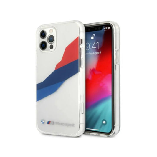 BMW Hülle Motorsport Tricolore Transparent – iPhone 12 Pro Max