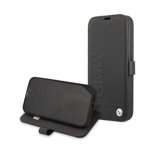 BMW Hülle Bookcase Signature Schwarz – iPhone 13 mini