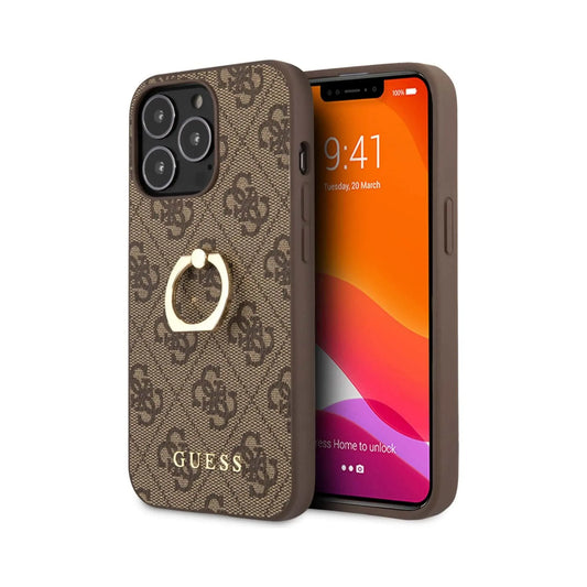 Guess Hülle 4G Ring Case Braun – iPhone 13 Pro Max