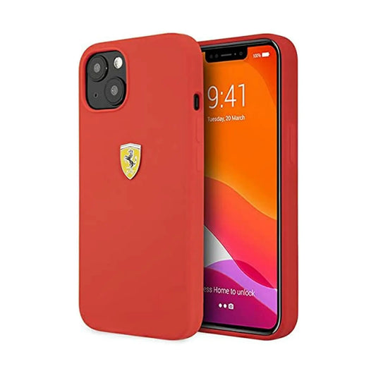 Ferrari FESSIHCP13SRE Silikon Case, Rot – iPhone 13 mini