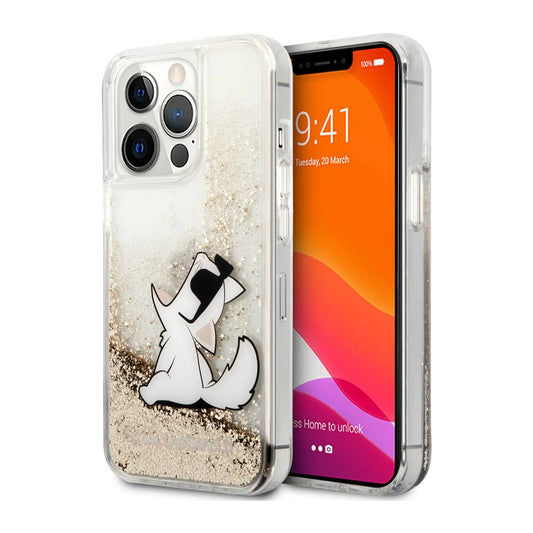Karl Lagerfeld Hardcase KLHCP13XGCFD, Gold - iPhone 13 Pro Max