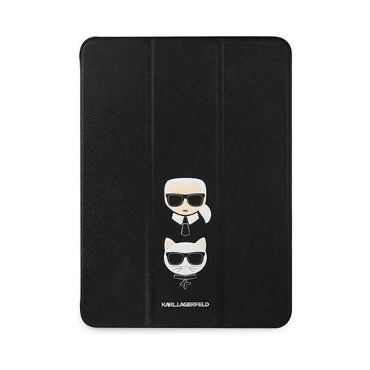 Karl Lagerfeld Saffiano Karl & Choupette Heads Case, Schwarz - iPad Pro 11 (2021)
