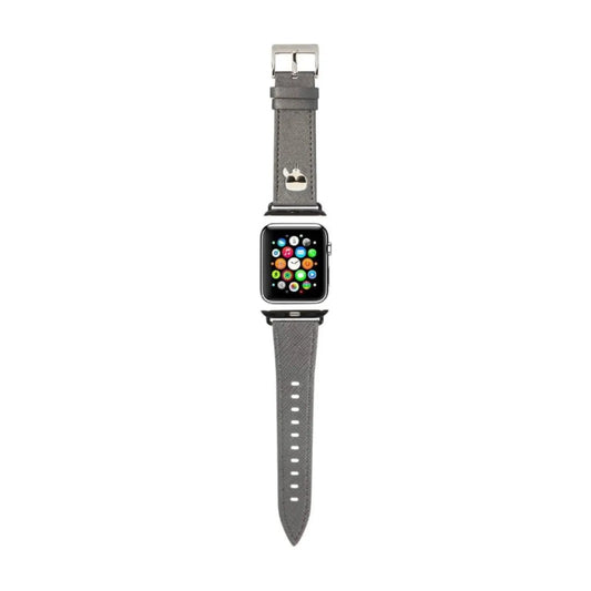 Karl Lagerfeld Silikon Karl Head Apple Watch Armband, Grau - 38/40/41 mm