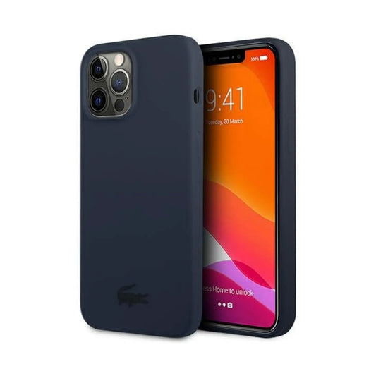 Lacoste Hülle Liquid Silicone Glossy Logo Navy – iPhone 13 Pro Max