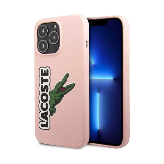 Lacoste Silicone Head Crocodile Case, Rosa – iPhone 13 Pro