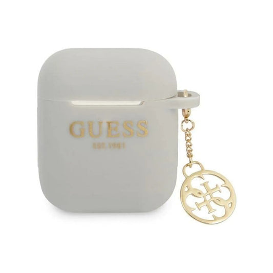 Guess GUA2LSC4EG AirPods Hülle Silikon Charm 4G Kollektion Grau