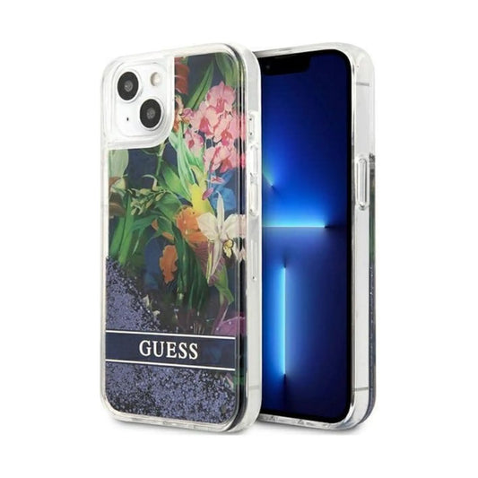 Guess Hülle Liquid Glitter Paisley Gold - iPhone 13 Mini