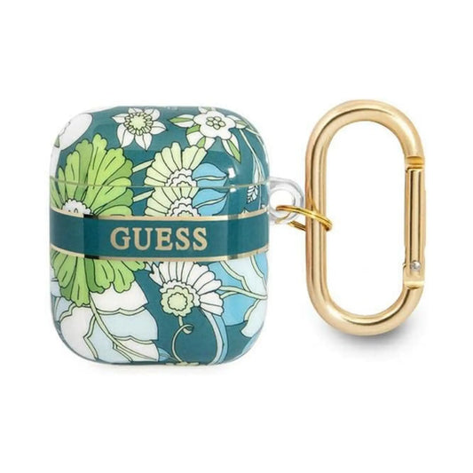 Guess GUA2HHFLN AirPods Hülle Heart Glitter - Rosa
