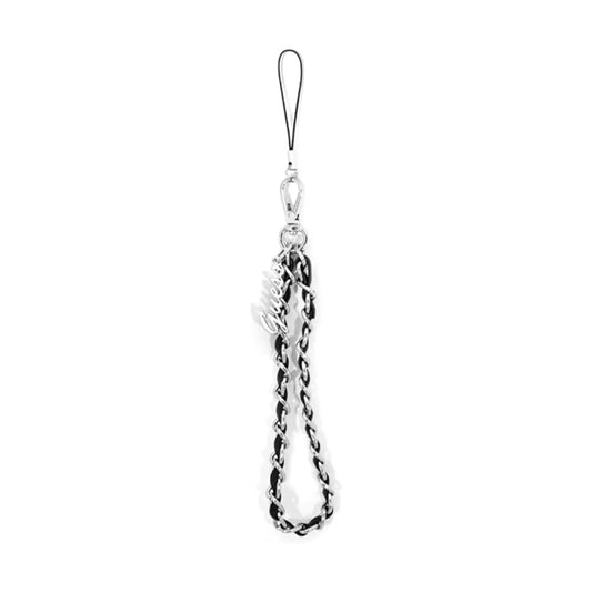 Guess Hülle GUSTSASSK Phone Strap Chain Logo Schwarz – Universal
