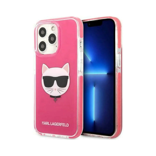 Karl Lagerfeld Hardcase KLHCP13XTPECPI, Pink - iPhone 13 Pro Max