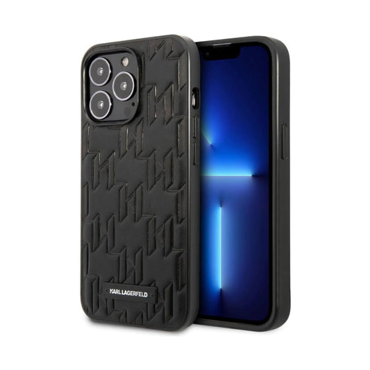 Karl Lagerfeld Monogram Plaque Hardcase, Schwarz - iPhone 13 Pro Max