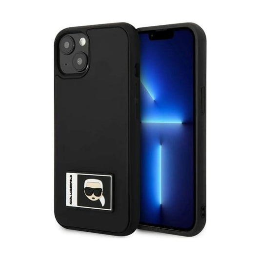 Karl Lagerfeld Ikonik Patch Case, Schwarz - iPhone 13