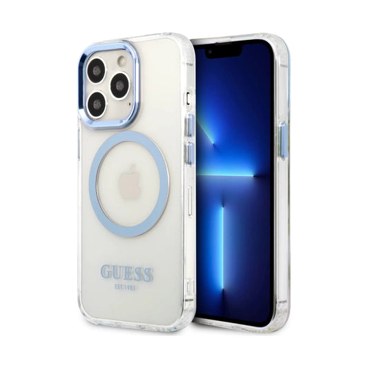 Guess Hülle Metal Outline MagSafe Kompatibel Transparent – iPhone 13 Pro Max