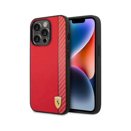 Ferrari Carbon Case, Rot – iPhone 14 Pro