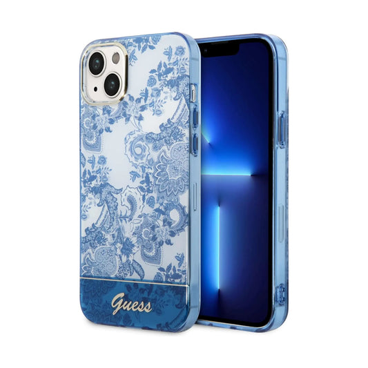 Guess Porcelain Collection Case, Blau – iPhone 14 Plus