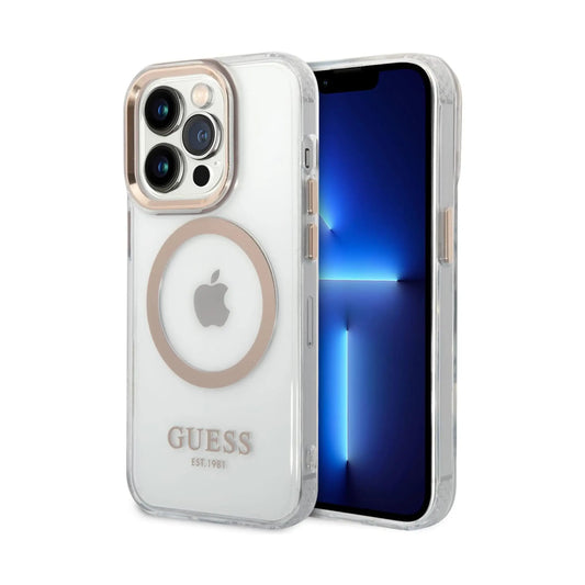 Guess Hülle GUHMP14LHTRMD Gold - iPhone 14 Pro