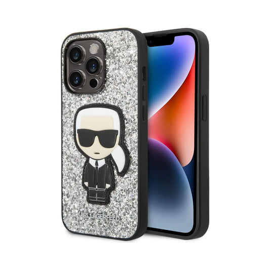Karl Lagerfeld Hülle KLHCP14LGFKPG One Size Schwarz – iPhone 14 Pro
