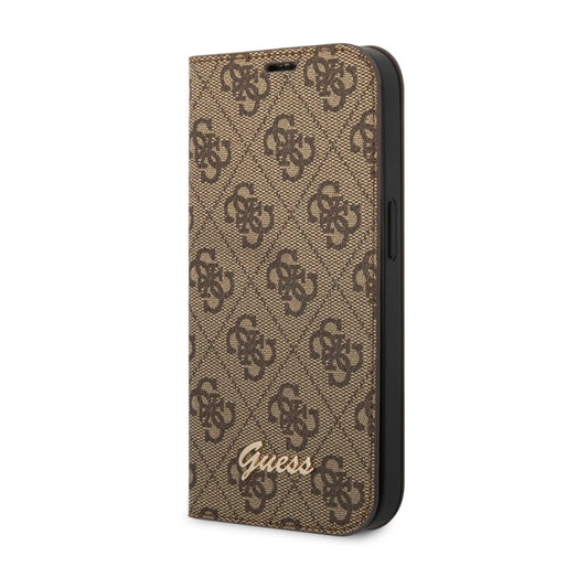 Guess 4G Metal Camera Outline Book Case, Braun – iPhone 14 Pro