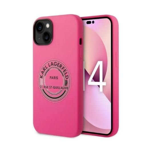 Karl Lagerfeld Silikon RSG Case, Pink - iPhone 14 Plus