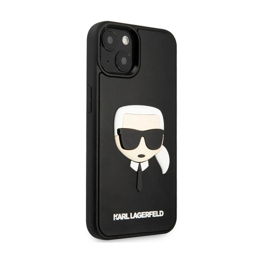 Karl Lagerfeld 3D Rubber Karl’s Head Case, Schwarz - iPhone 14 Plus