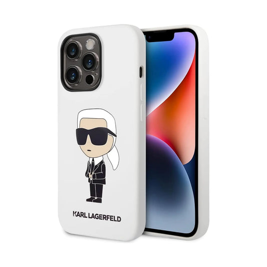 Karl Lagerfeld Hülle Silikon NFT Ikonik Weiß – iPhone 14 Pro Max