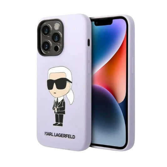 Karl Lagerfeld Silikon NFT Ikonik Case, Lila - iPhone 14 Pro