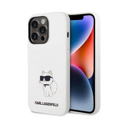 Karl Lagerfeld Hülle Silikon NFT Choupette Weiß – iPhone 14 Pro Max