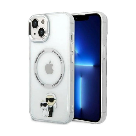 Karl Lagerfeld IML NFT Karl & Choupette MagSafe Case, Transparent - iPhone 14 Plus