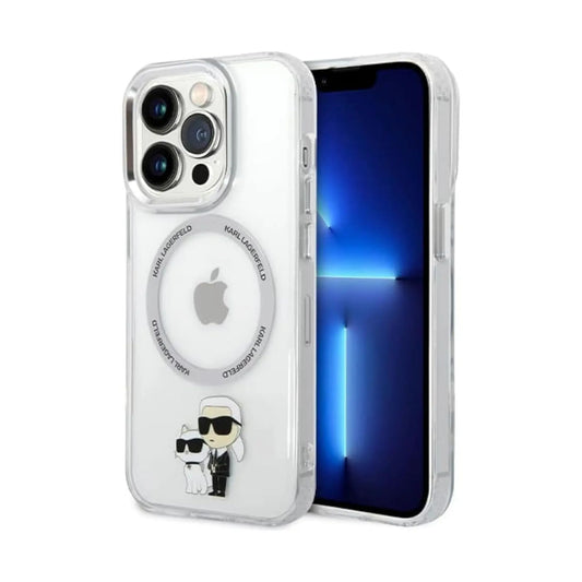 Karl Lagerfeld IML NFT Karl & Choupette MagSafe Case, Transparent - iPhone 14 Pro