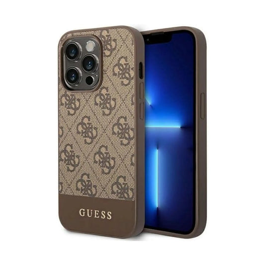 Guess 4G Stripe Logo Case Braun – iPhone 14 Pro