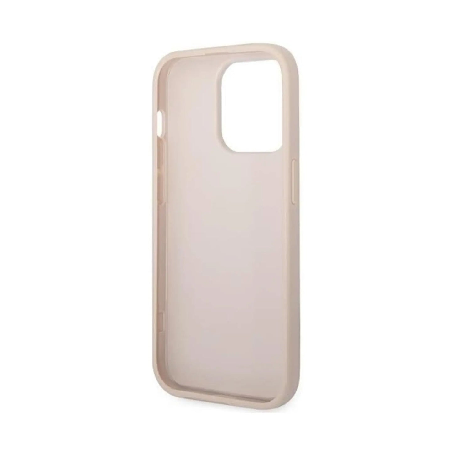 Guess Hülle GUHCP14LG4GFPI 4G Metal Gold Logo Rosa – iPhone 14 Pro