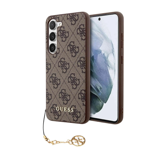 Guess Hülle 4G Charms Kollektion Braun - Galaxy S23