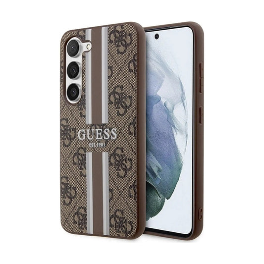 Guess 4G Printed Stripe Case, Braun – Galaxy S23