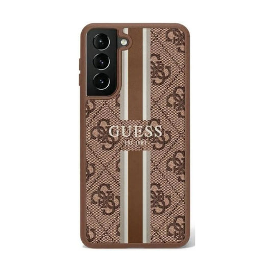 Guess 4G Printed Stripe Case, Braun – Galaxy S23 Ultra