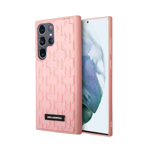 Karl Lagerfeld 3D Monogramm Hardcase KLHCS23LRUPKLPP, Pink - Samsung Galaxy S23 Ultra S918