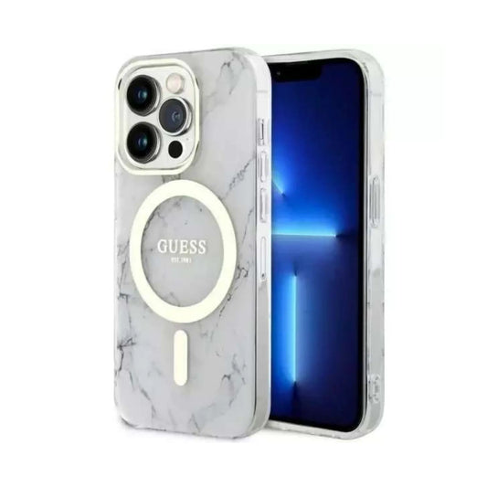 Guess Hülle 4G MagSafe Weiß - iPhone 14 Pro