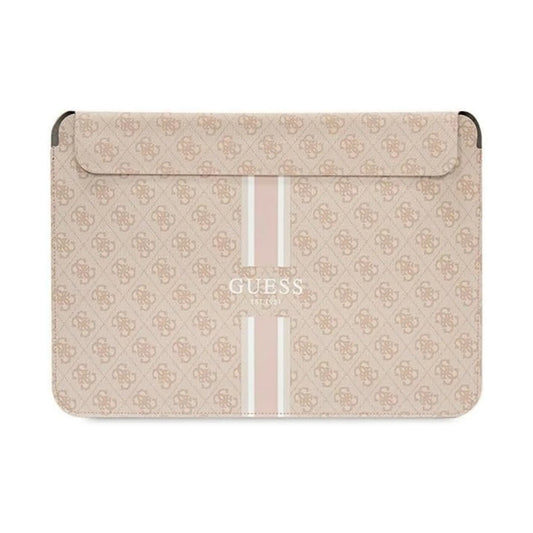 Guess MacBook Sleeve 16", Pink – 4G Printed Stripe
