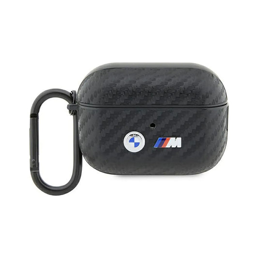 BMW Hülle Carbon Doppel Metall Logo Schwarz – AirPods Pro 2
