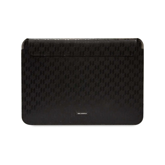 Karl Lagerfeld NFT Saffiano Karl & Choupette Sleeve Notebook-Hülle, Schwarz - 14 Zoll