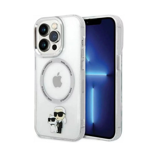 Karl Lagerfeld IML NFT Karl & Choupette MagSafe Case, Transparent - iPhone 13 Pro