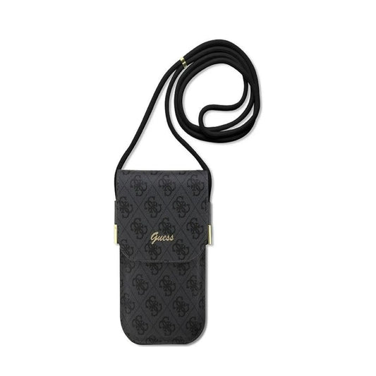 Guess Phone Bag 4G Metal Logo Script Schwarz - Universal