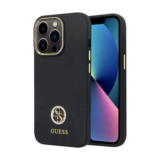 Guess Hülle GUHCP13LM4DGPK Schwarz - iPhone 13 Pro / 13